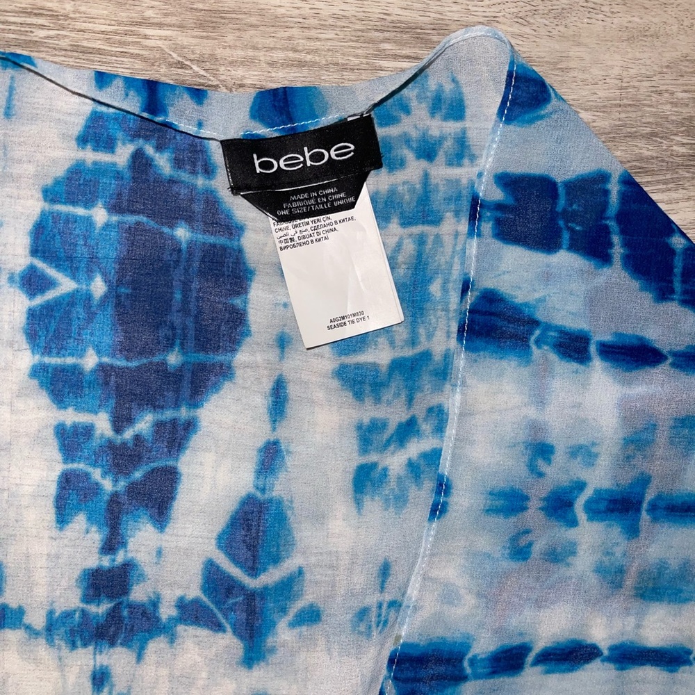 Tie Dye Fringe Bebe Shawl - Picture 3 of 3